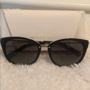 Cat eye Michael Kors black and white sunglasses